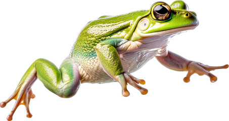 Fototapeta premium rana, verde, anfíbio, animal, naturaleza, árbol, hyla, fauna, aislada, macro
