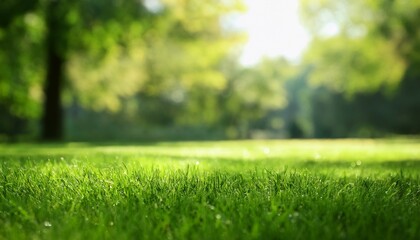 Naklejka premium green grass with background ray of light