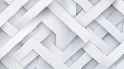 Abstract geometric pattern with stripes, lines. Seamless vector background. White and grey ornament. Simple lattice graphic design.