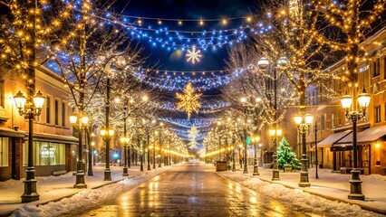 christmas tree in the city