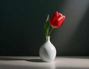 tulip in vase