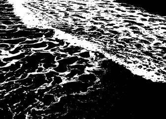 Dynamic Black White Ocean Waves Foam Patterns Contrast Artistry