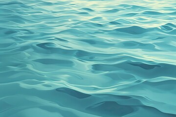 Obraz premium Elegant Aqua Background with Subtle Ripples in Halftone Style for Sophisticated Graphic Design and Digital Art