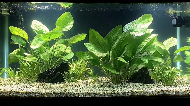 Aquarium Plants Lush Growth.