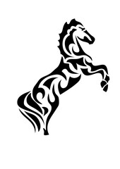 cheval tribal 