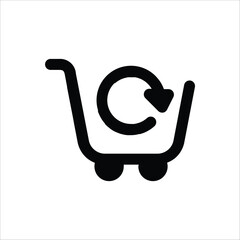 An intuitive icon indicating a repeat purchase or reorder option in online shopping.
