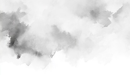 Abstract grayscale watercolor wash background