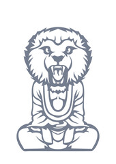  lion tete bouddha boudha bouda