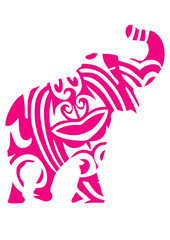 Fototapeta premium elephant tribal animal design sauvage
