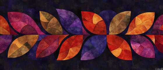 Abstract Leaves Pattern.
