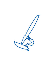 Trace sport planche à voile