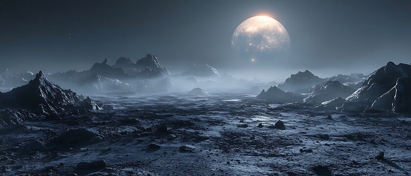 Alien Planet Landscape.