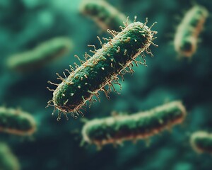 Fototapeta premium Bacteria Closeup.