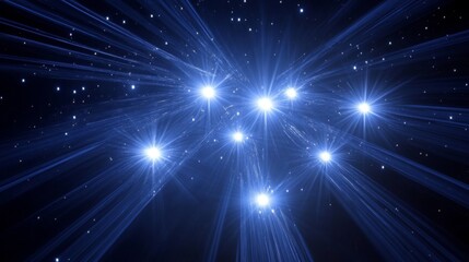 Fototapeta premium Celestial Light Show: A Cosmic Dance of Stars