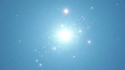 Celestial Sky Canvas: A Starry Blue Background