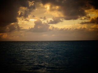 Dusk on the ocean