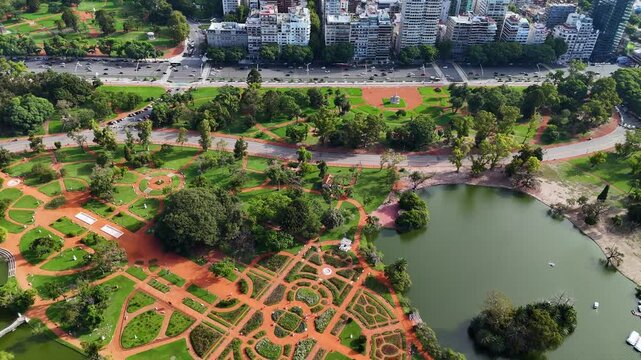 El Rosedal de Palermo, jard&iacute;n y paisajismo, Buenos Aires, flores y naturaleza, parque, turismo. Argentina.