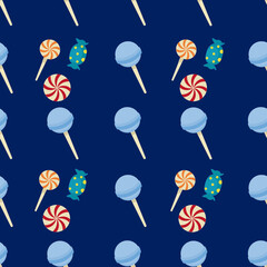 Candy seamless pattern background. Candy illustration pattern. Candy background. Perfect for fabrics, textile, wallpaper, and decor