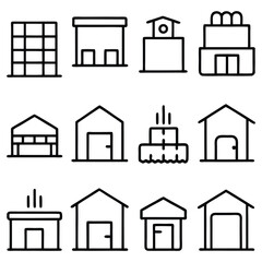 House Icons Set for Real Estate and Architecture