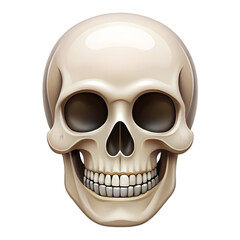 Obraz premium Human Skull PNG – Transparent Cutout Isolated Bone Anatomy