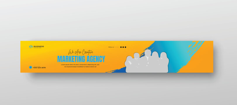  business LinkedIn profile banner and YouTube channel art cover Social media banner Template