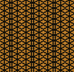 Floral geometric patterns, seamless paper and mosaic fabric