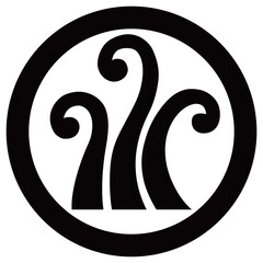 家紋です。丸に三つ蕨といいます。