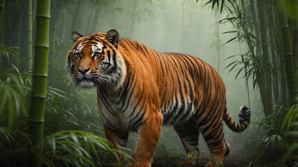 tiger in the jungle