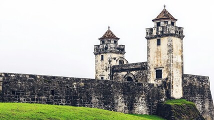 Obraz premium Castillo de San Marcos in Pastel Color Isolation