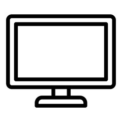 Television icon. Vector line icon