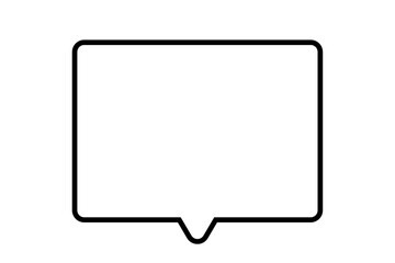 シンプルな吹き出しのベクターイラスト