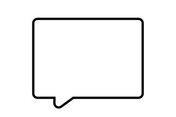 シンプルな吹き出しのベクターイラスト