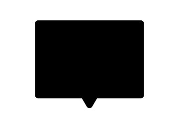 シンプルな吹き出しのベクターイラスト