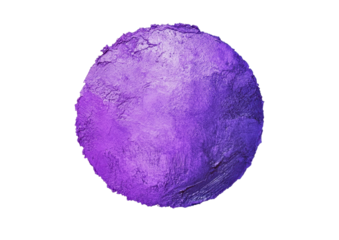 Bold Red Paint Circle with a Classic Abstract Design. Isolated on a Transparent Background