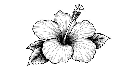Fototapeta premium hand drawn flower