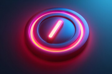 stylized switch button glowing in center, subtle gradient backdrop,