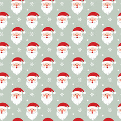 Santa claus pattern background illustration