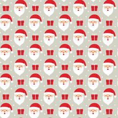 Christmas Santa Claus seamless vector pattern