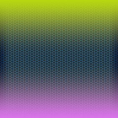 Seamless halftone dot pattern with vibrant gradient transitioning from yellow to blue and pink. Modern abstract background ideal for posters, branding, digital art, web design, and creative projects.