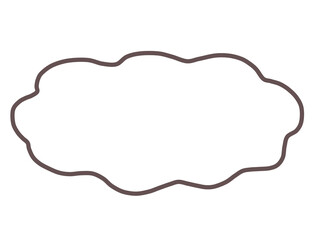 モヤモヤしたフレーム（横）