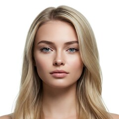 Fototapeta premium Stunning Blonde Woman with Perfect Skin and Hair