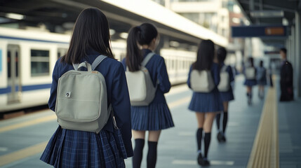 女性, 女, 女の子, 高校生, 中学生, 女子高校生, 女子中学生, 学生, 帰宅, 登校, Female, woman, girl, high school student, junior high school student, high school girl, junior high school girl, student, returning home, going to schoo