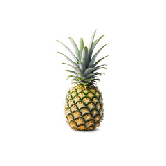 Fototapeta premium Single Pineapple on Black Background