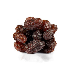 Obraz premium Close up of a pile of dark brown dates
