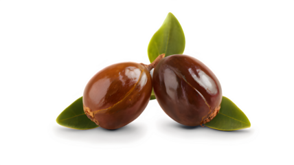 chestnuts on a white background