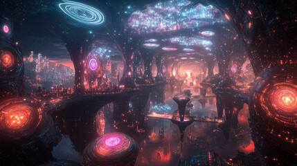  futuristic technology background