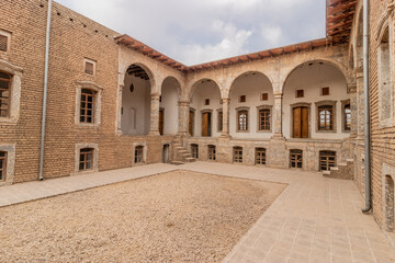 Fototapeta premium Courtyard of a renovated house at the Erbil citadel in Erbil (Hawler), Kurdistan Region of Iraq