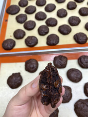 Gooey Chocolate Cookie with Chocolate Chips