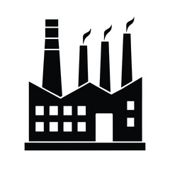 Obraz premium vector illustration of a factory