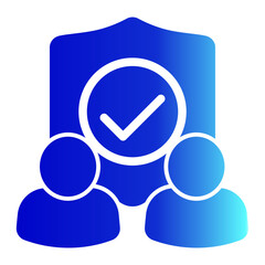 Dependability Icon Solid Gradient Style for Credibility Pack Icon Themes